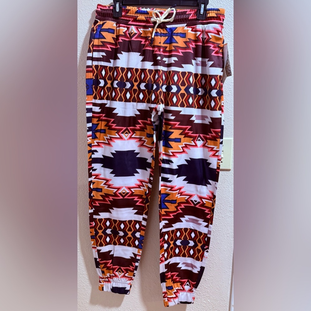 Multicolor Patterned Men's Joggers